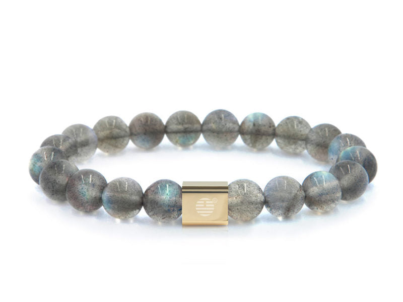 Grey Labradorite-Gold