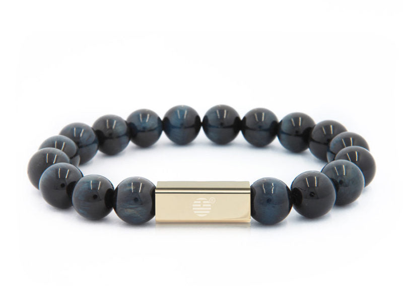 Blue Tiger Eye-Gold