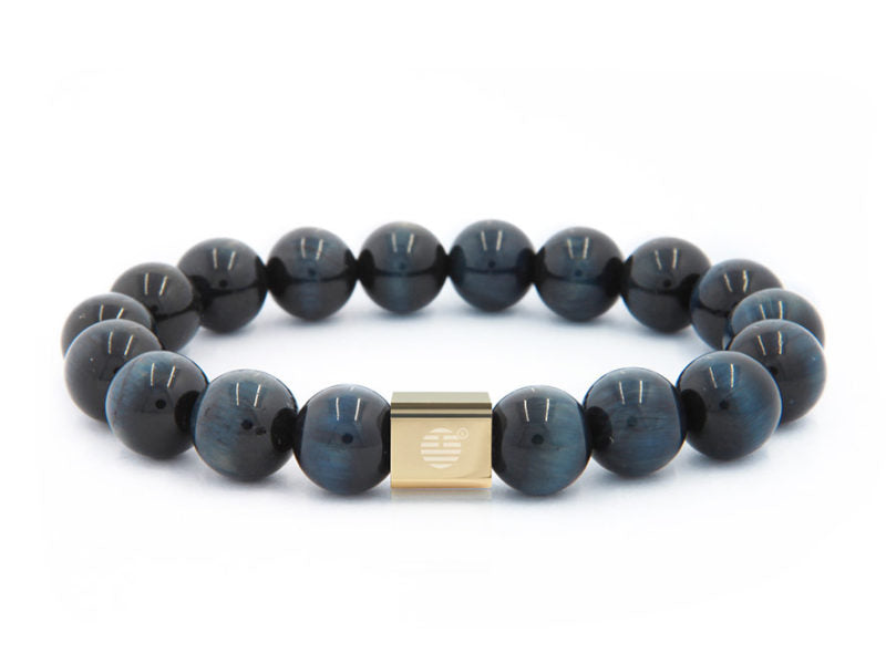 Blue Tiger Eye-Gold