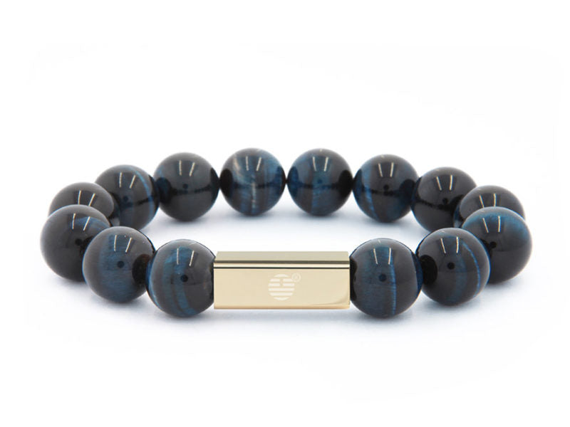 Blue Tiger Eye-Gold