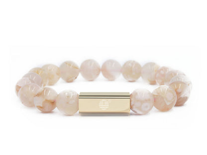 Cherry Blossom Agate-Gold