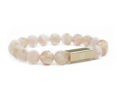 Cherry Blossom Agate-Gold
