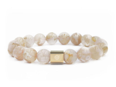Cherry Blossom Agate-Gold