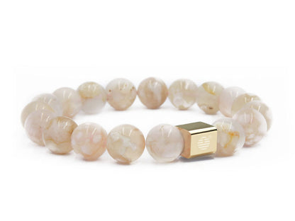 Cherry Blossom Agate-Gold
