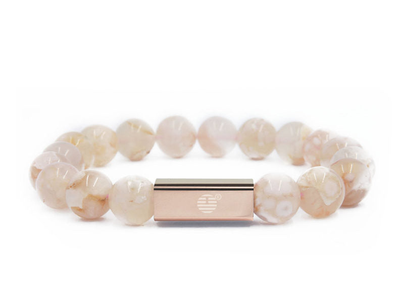 Cherry Blossom Agate-RoseGold