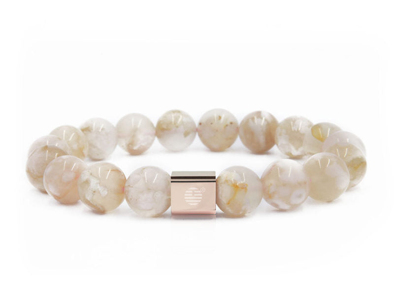 Cherry Blossom Agate-RoseGold