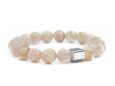 Cherry Blossom Agate-Silver