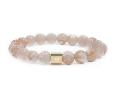 Cherry Blossom Agate-Gold