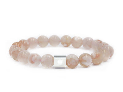 Cherry Blossom Agate-Silver