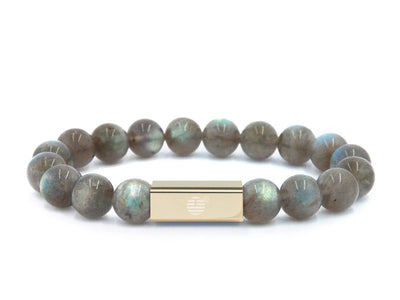 Grey Labradorite-Gold