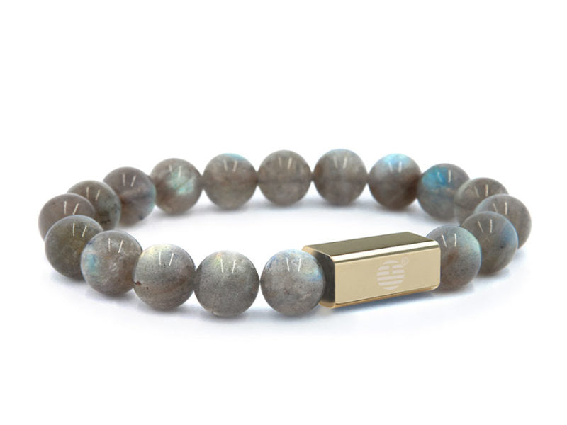 Grey Labradorite-Gold