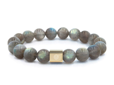 Grey Labradorite-Gold