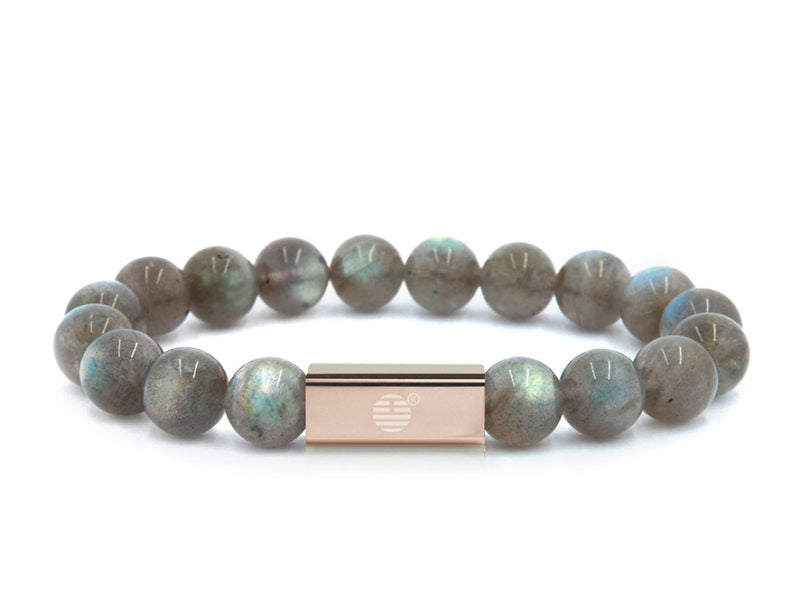 Grey Labradorite-RoseGold
