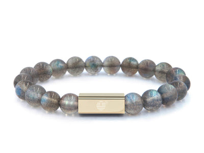 Grey Labradorite-Gold