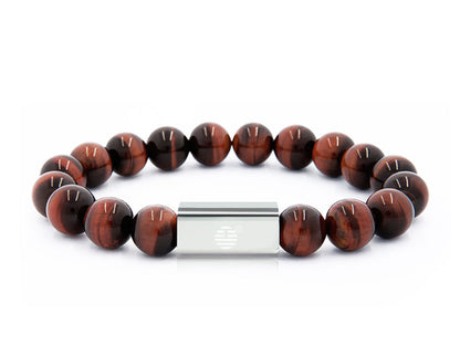 Red Tiger Eye-Silver