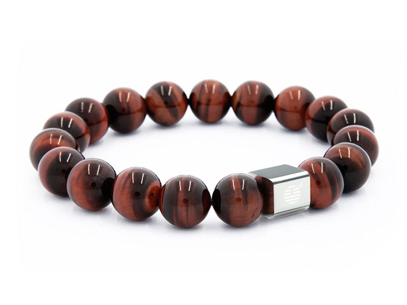 Red Tiger Eye-Silver