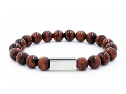 Red Tiger Eye-Silver