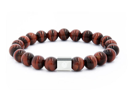 Red Tiger Eye-Silver