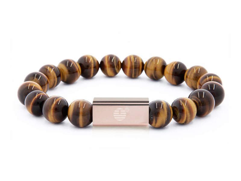 Yellow Tiger Eye-RoseGold